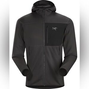 Arc’teryx Fortrez Full Zip Polartec Fleece Hoodie in Carbon Grey Men’s Medium